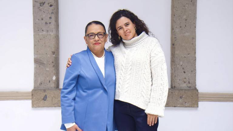 Rosa Icela Rodríguez, próxima titular de Gobernación, y Luisa María Alcalde actual secretaria.