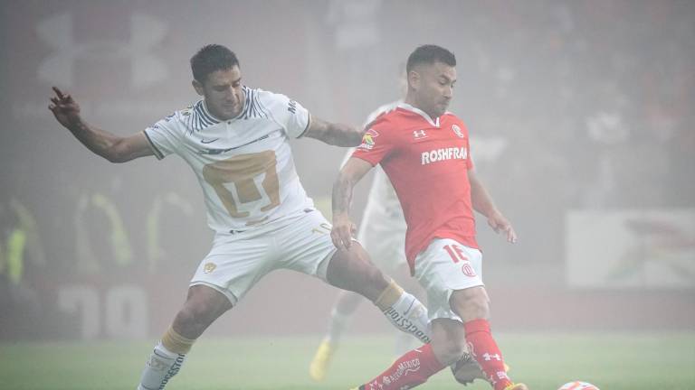 Pumas y Toluca empatan 2-2.