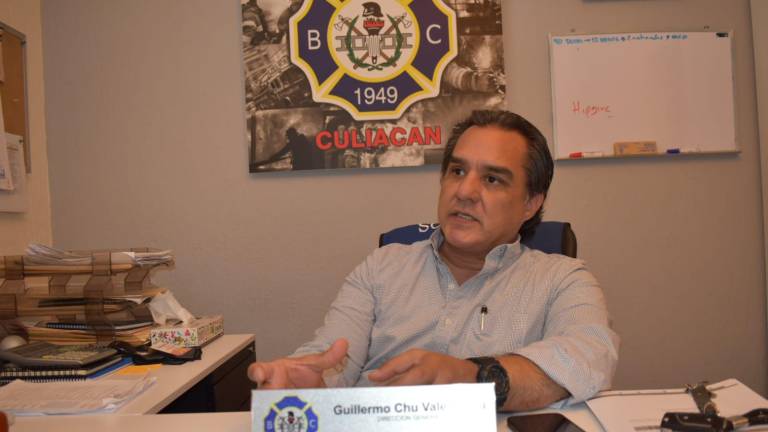 Guillermo Chu Valenzuela, Director General del Patronato de Bomberos Culiacán.