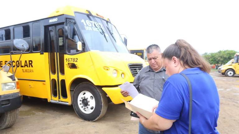 En Mazatlán, inspeccionan el transporte escolar