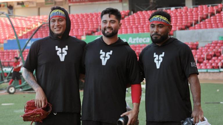 Luis Escobar, Demetrio Gutiérrez y Elkin Alcalá se presentaron este miércoles con Venados de Mazatlán.