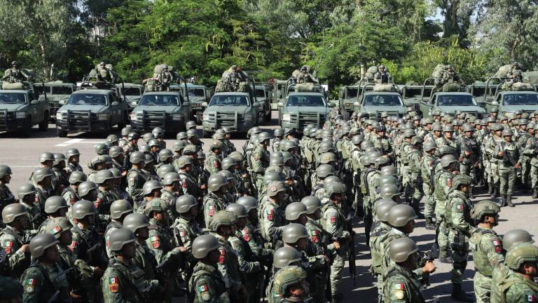 Llegan 600 elementos del Ejército para reforzar la seguridad en Sinaloa