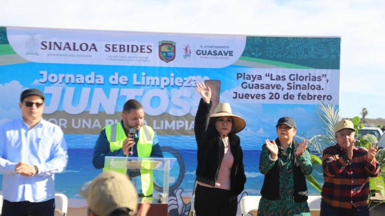 La Secretaría de Bienestar y Desarrollo Sustentable inicia campaña de limpieza en playas de Sinaloa.