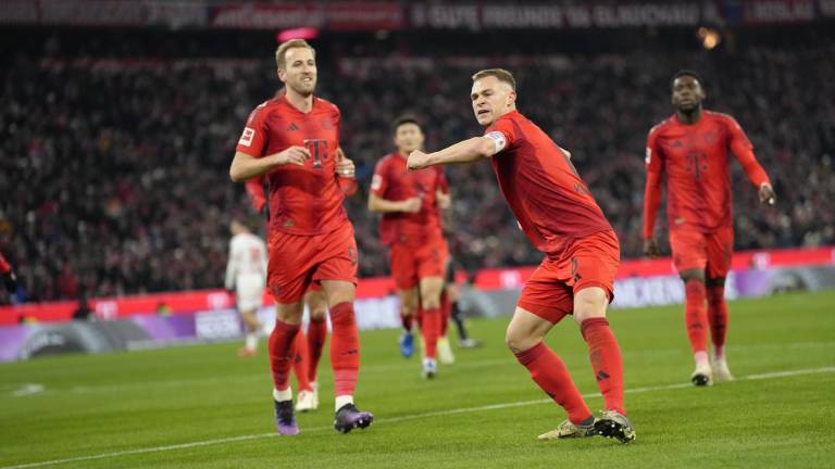 Joshua Kimmich festeja su gol.