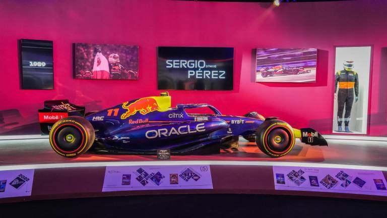 El monoplaza de Red Bull Racing fue expuesto en el Tianguis Turístico 2023.