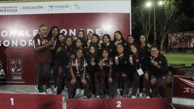 La escuadra de Sinaloa logra la plata en la categoría Juvenil Mayor Femenil.