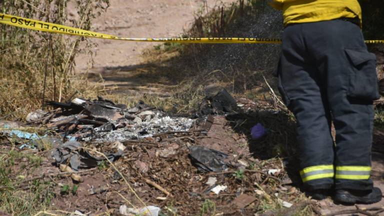 Hallan cuerpo carbonizado en sector Santa Fe, al norte de Culiacán