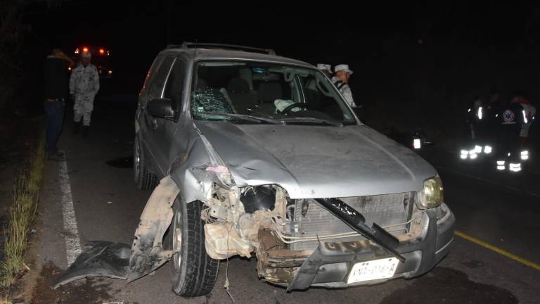 El motociclista fue atropellado por una camioneta.