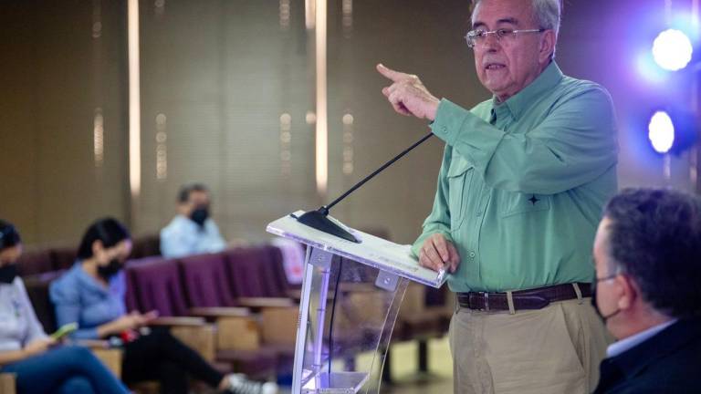 Conferencia semanera del Gobernador de Sinaloa Rubén Rocha Moya.