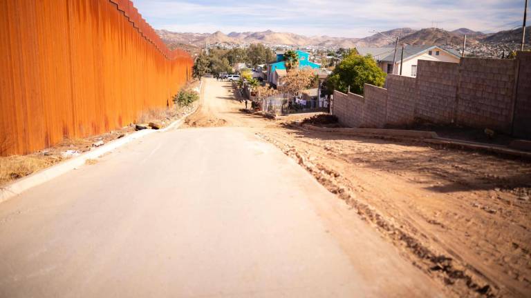 Frontera de México con Estados Unidos en la zona de Tecate.