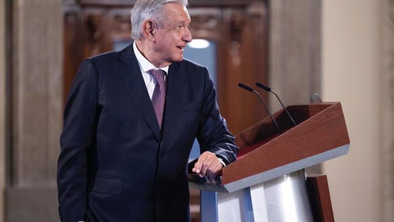 Andrés Manuel López Obrador en la conferencia de prensa matutina.