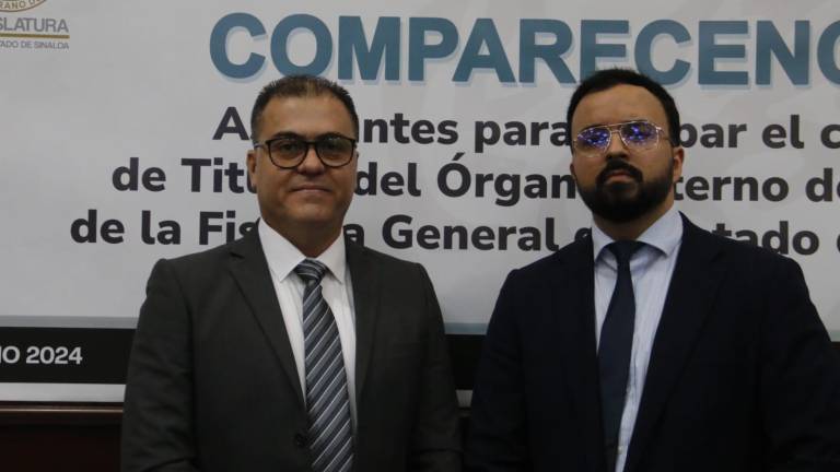 Fernando Ruiz Rangel y Rubén Gerardo Báez Piña acudieron al Congreso del Estado para sus respectivas comparecencias.