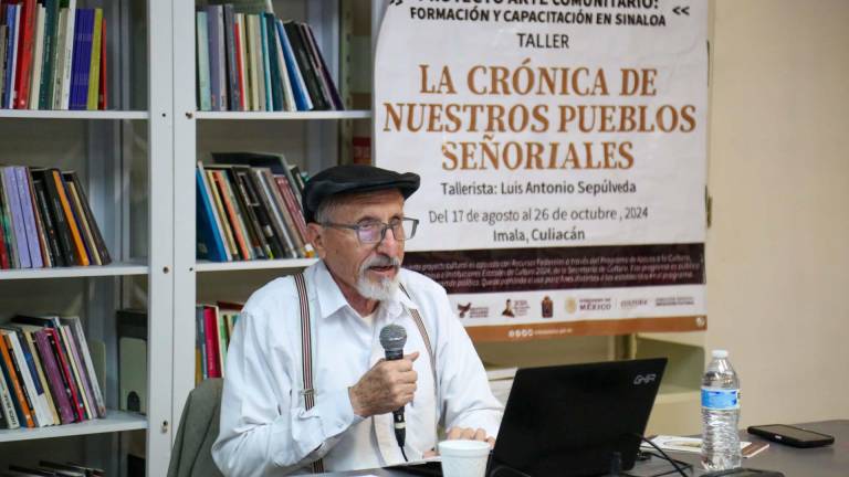 Luis Antonio García, durante la conferencia.