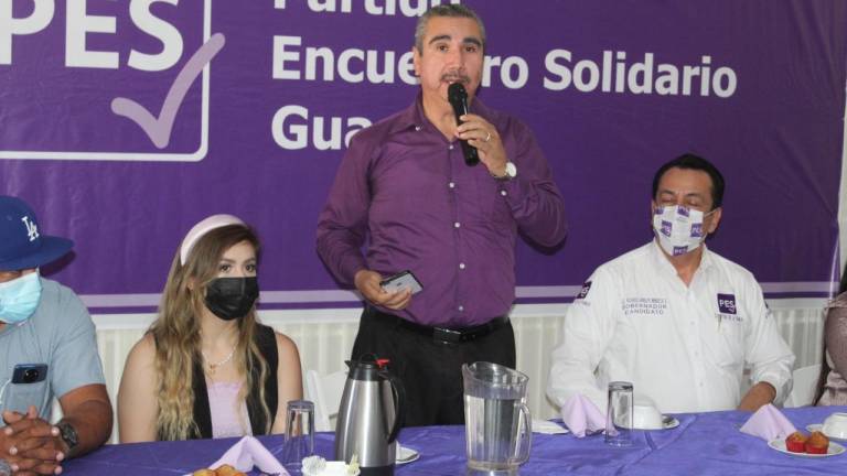 Rosario Antonio Ramírez se presentó como candidato del Partido Encuentro Solidario a la Presidencia Municipal de Guasave.