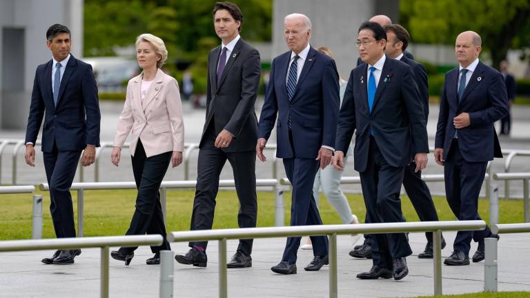 El Presidente de Estados Unidos publicó una foto de la reunión expresando que el G7 está más unido que nunca.