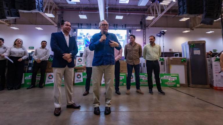 El Gobernador de Sinaloa Rubén Rocha Moya en un evento en Culiacán.