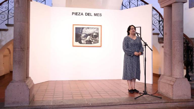 El Masin presenta como la Pieza del Mes, a la obra “La mirada de Orozco”, una xilografía del artista Jesús Álvarez Amaya.