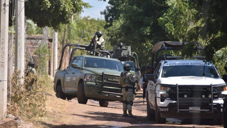 Militares en el lugar del enfrentamiento en Plan de Oriente, donde se detuvo a “El Max” y se abatieron a 19 agresores.