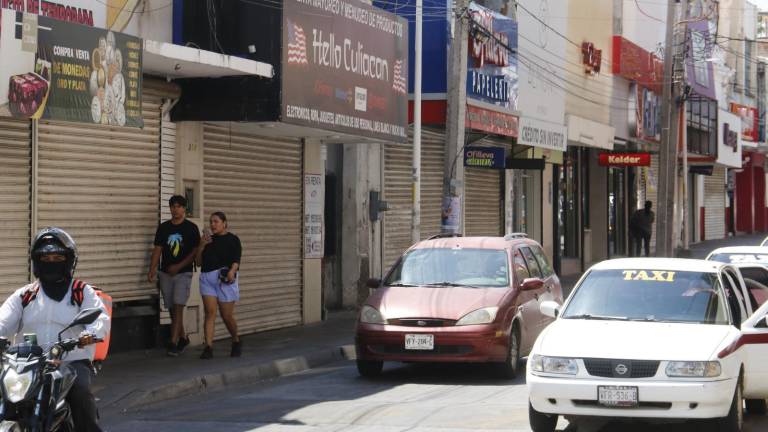 En el Centro de Culiacán han cerrado 80 negocios por crisis de seguridad