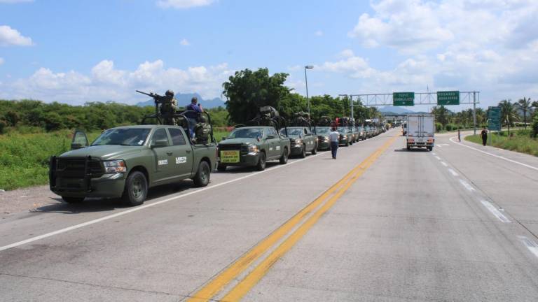 Arriban a Sinaloa 600 elementos del Ejército para reforzar la seguridad