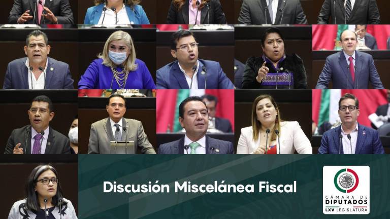 Los diputados en la aprobación de la Miscelánea Fiscal.