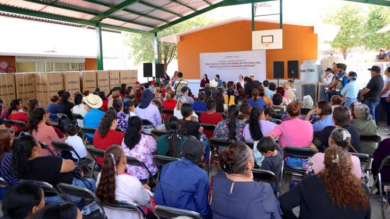 Actividades con el que se anuncia el regreso a Tepuche de familias que fueron desplazadas por la jornada de violencia de 2020.