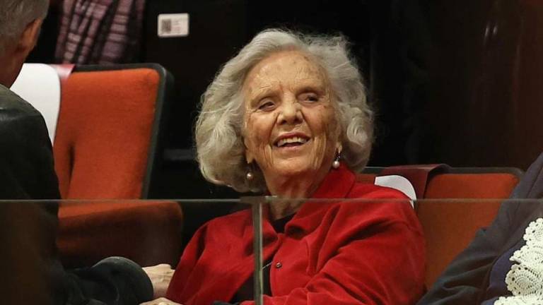 Elena Poniatowska, en San Lázaro.