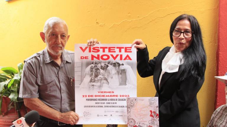 El cronista Héctor Vega y la artista visual María Romero invitan a participar en el performance Vístete de novia, recordando a así a Lupita “La Novia de Culiacán”.