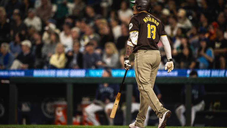 Manny Machado lidera a los Padres en jonrones de por vida.