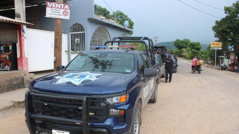 Operativo de seguridad en la sierra de Rosario a inicios de septiembre.