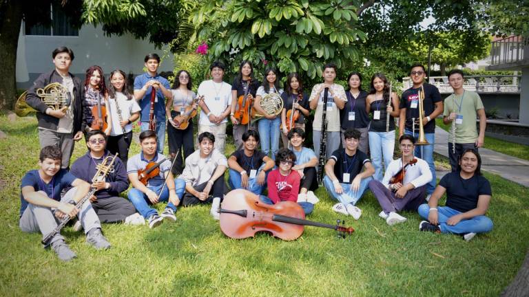 Músicos participantes en el campamento nacional de la OSIM.
