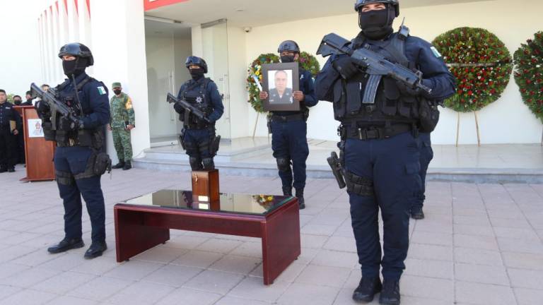 El homenaje el director de la Policía Estatal Preventiva se realizó de manera privada en el Complejo de Seguridad Pública.