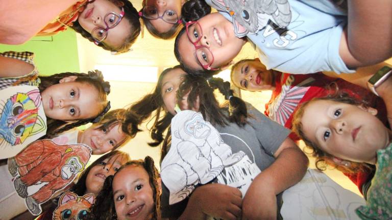 Alumnos del taller infantil ‘La hora del cuento’.