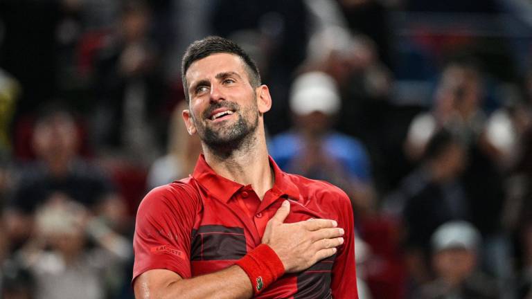 Novak Djokovic tuvo que emplearse un poco más a fondo para ganar en su debut en Shanghái.