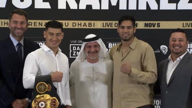 Dmitry Bivol y el mazatleco Gilberto “Zurdo” Ramírez se alistan para su combate del próximo 5 de noviembre.