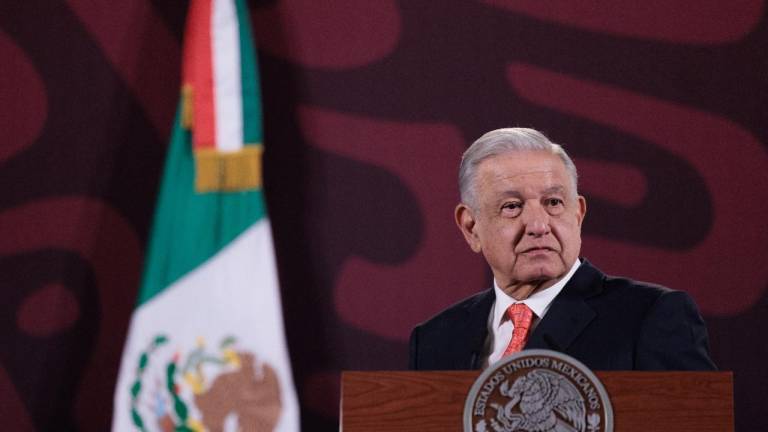 El Presidente Andrés Manuel López Obrador en una de sus conferencias matutinas desde Palacio Nacional.