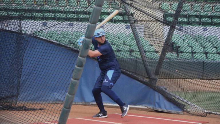 Keven Lamas ya entrena a todo vapor en la naciente pretemporada de Algodoneros de Guasave.