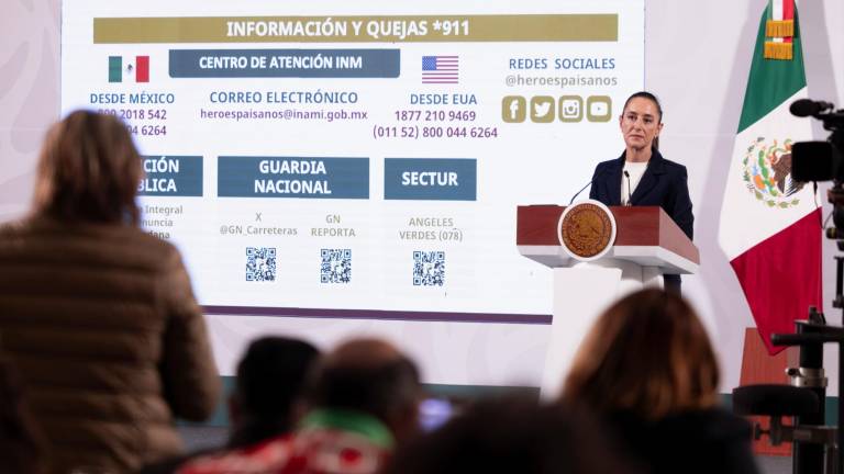 La Presidenta de México da a conocer el programa de apoyo para las paisanas y los paisanos.