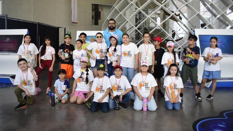 Niños y niñas participan en los cursos y talleres de verano, organizados por el Centro de Ciencias de Sinaloa.