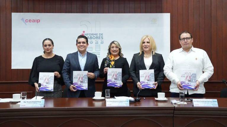 La CEAIP entregó al Congreso de Sinaloa el informe de labores correspondiente a 2023.