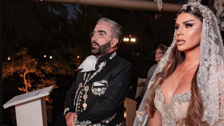 Lujosa boda es la que viven Vicente Fernández Jr y Mariana González