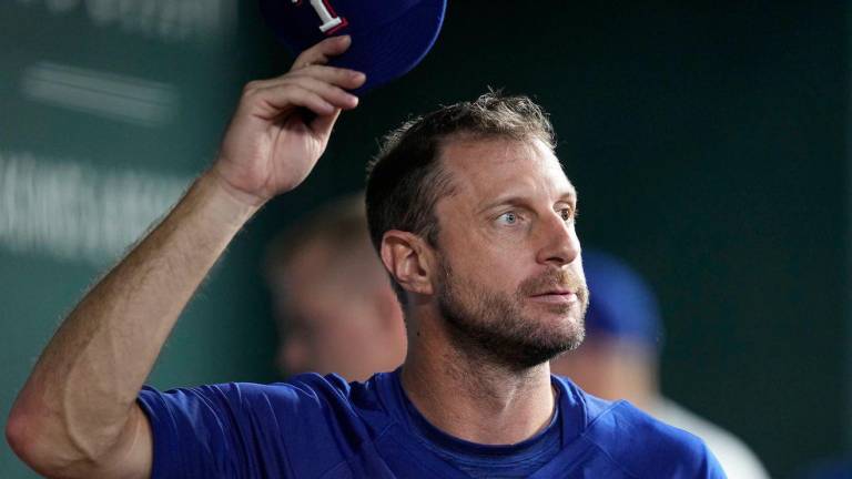 Max Scherzer tuvo su segunda apertura de rehabilitación en las sucursales de los Rangers.