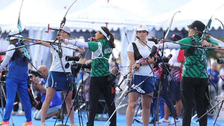 México se presentó en los Juegos Olímpicos de París 2024 con el equipo femenil de tiro con arco.