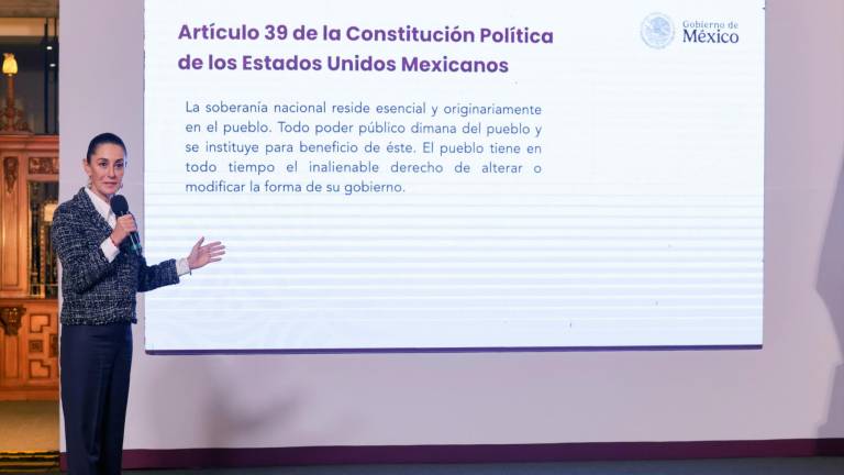 Claudia Sheinbaum dijo que formalmente aún no se les ha notificado la orden de eliminar la reforma del DOF.