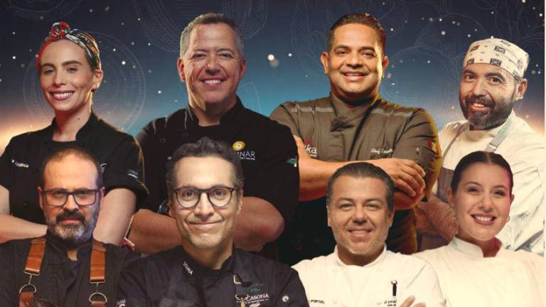 Los chefs Andrea Lizárraga, Héctor Peniche, Omar Serrano, Miguel Taniyama, Diego Becerra, Luis Osuna, Julián Portugal, y María Dolores Balderrama participan en el documental.