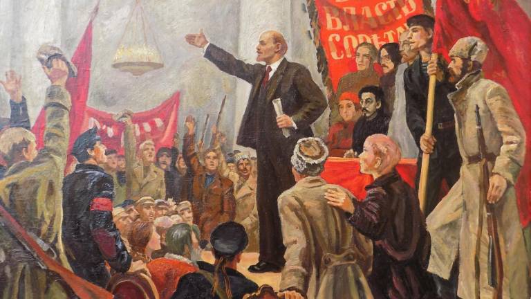 Lenin dando un discurso, Nikolai Gorschkov, 1960.