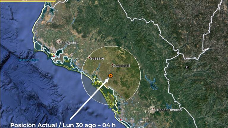 Avanza despacio ‘Nora’ por centro de Sinaloa; seguirá lloviendo