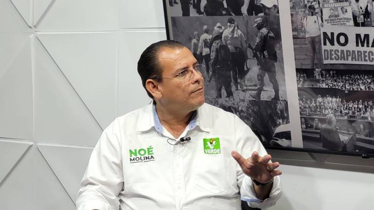 Noé Molina contiende por la Alcaldía de Guasave por el Partido Verde.