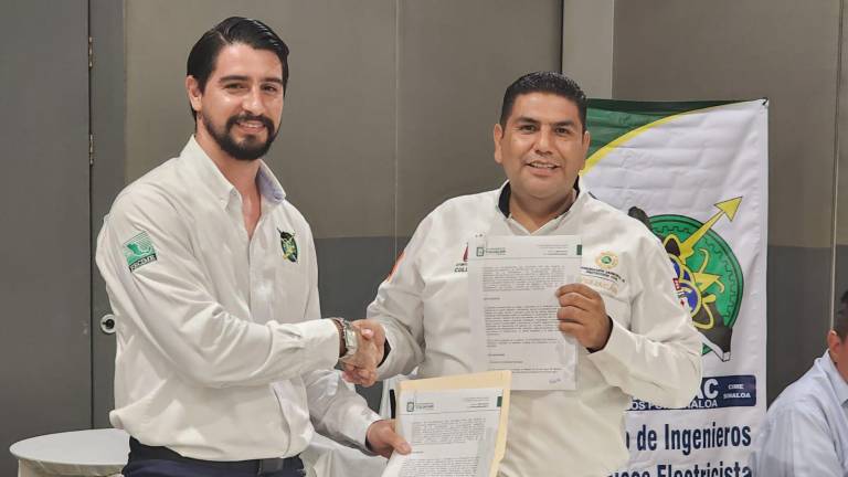 Firman convenio PC de Culiacán y Colegio de Ingenieros Mecánicos Electricistas de Sinaloa