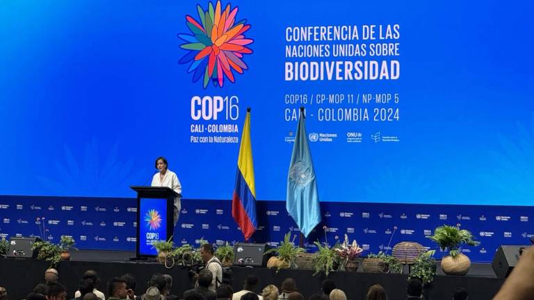 Ministra de Ambiente de Colombia, Susana Muhamad, al inaugurar la COP16: